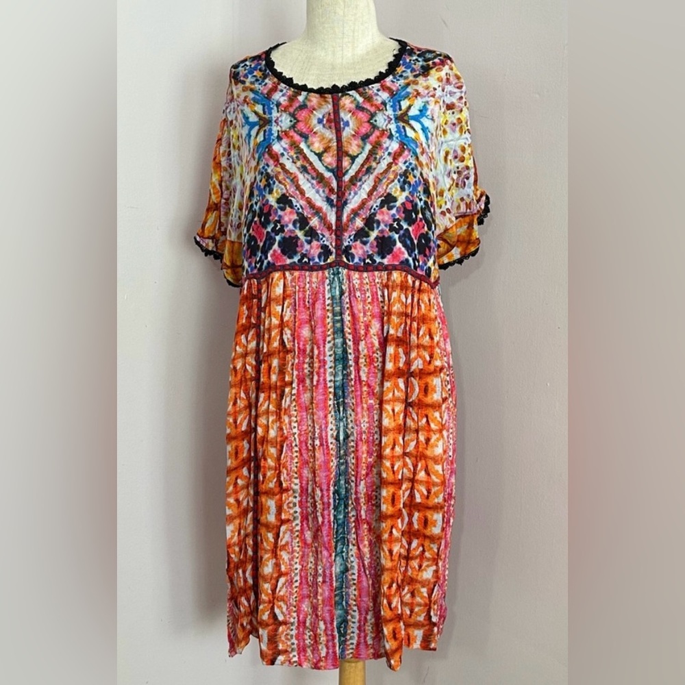 Bl^nk London Anthropologie Vibrant Boho Tunic Dress